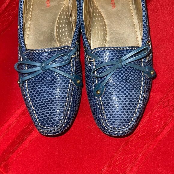 Marc Joseph Royal Blue Textured Loafers Size 8 - Picture 4 of 8